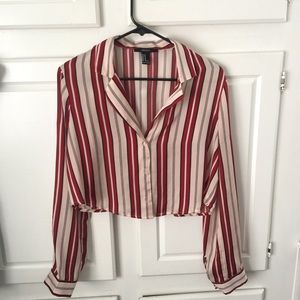 Striped Long Sleeve Blouse